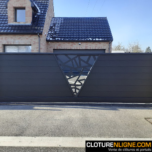 PORTAIL AUTOPORTANT ALUMINIUM PERSONNALISE