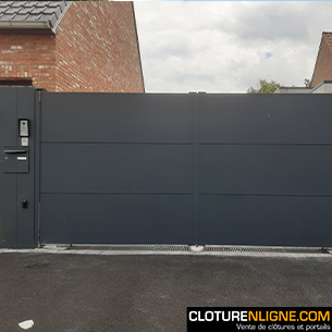 PORTAIL BATTANT ALUMINIUM TOLE