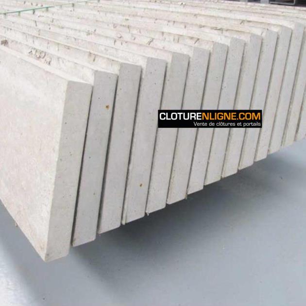 PLAQUE BETON LONGUEUR 2m HAUTEUR 0m25
