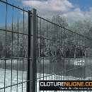 PANNEAU DE CLOTURE BIFILS 205 ø 6/5/6 1m61 x 2m50 - vue 1